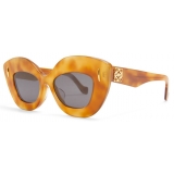 Loewe - Occhiali da Sole Retro Screen - Avana Biondo Lucido/Smoke - Loewe Eyewear