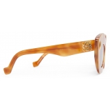 Loewe - Occhiali da Sole Retro Screen - Avana Biondo Lucido/Smoke - Loewe Eyewear