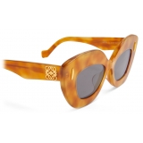 Loewe - Occhiali da Sole Retro Screen - Avana Biondo Lucido/Smoke - Loewe Eyewear