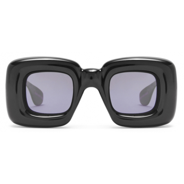 Loewe - Inflated Rectangular Sunglasses in Nylon - Black - Loewe Eyewear