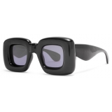 Loewe - Inflated Rectangular Sunglasses in Nylon - Black - Loewe Eyewear