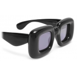 Loewe - Inflated Rectangular Sunglasses in Nylon - Black - Loewe Eyewear