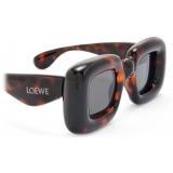 Loewe - Inflated Rectangular Sunglasses in Nylon - Havana - Loewe Eyewear