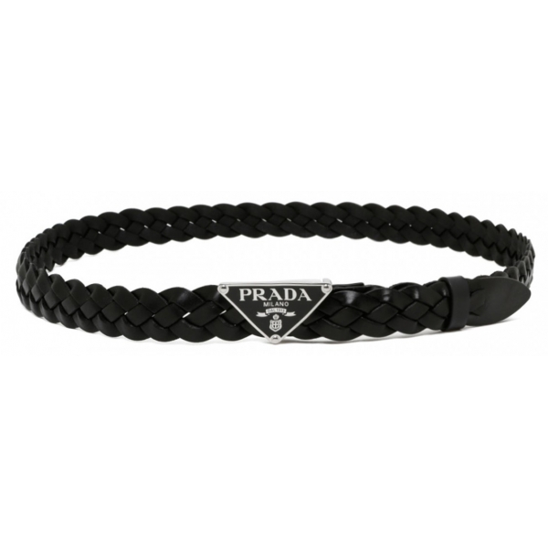 Prada - Black Braided Leather Belt - Prada Exclusive Luxury Collection