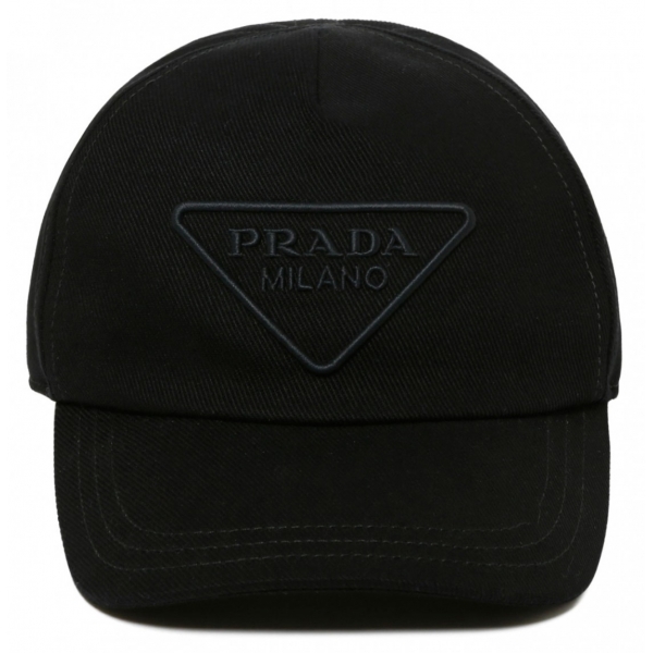 Prada - Black Denim Baseball Cap - Prada Exclusive Luxury Collection