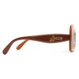 Loewe - Multilayer Rectangular Sunglasses - Brown/Multicolor - Loewe Eyewear