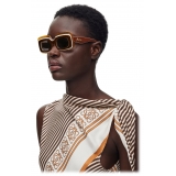 Loewe - Multilayer Rectangular Sunglasses - Brown/Multicolor - Loewe Eyewear