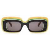 Loewe - Multilayer Rectangular Sunglasses - Multicolor/Black - Loewe Eyewear