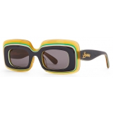 Loewe - Multilayer Rectangular Sunglasses - Multicolor/Black - Loewe Eyewear