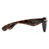 Loewe - Inflated Round Sunglasses in Nylon - Dark Havana - Loewe Eyewear