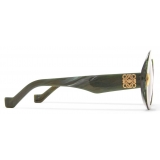 Loewe - Round Screen Sunglasses - Marble Green - Loewe Eyewear