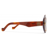 Loewe - Occhiali da Sole Round Screen - Havana - Loewe Eyewear