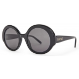 Loewe - Occhiali da Sole Round Slim - Nero - Loewe Eyewear