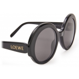 Loewe - Occhiali da Sole Round Slim - Nero - Loewe Eyewear