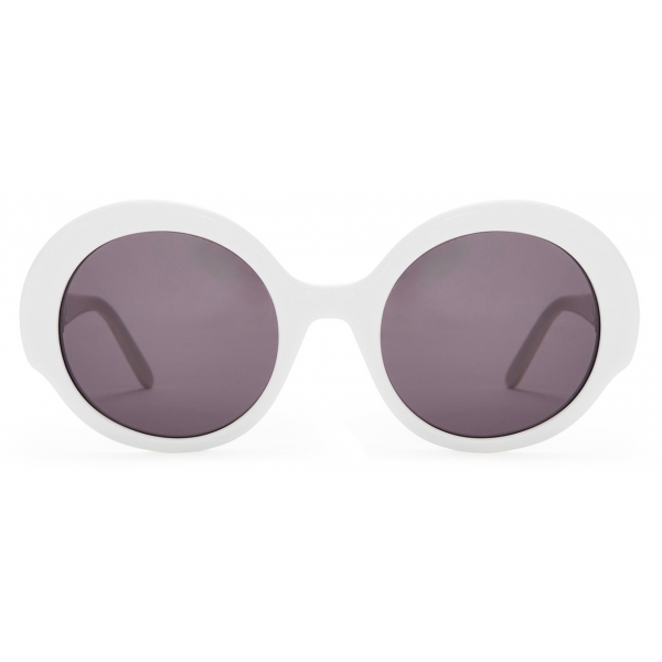 Loewe - Occhiali da Sole Round Slim - Bianco/Avorio - Loewe Eyewear