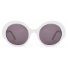 Loewe - Round Slim Sunglasses - White/Ivory - Loewe Eyewear