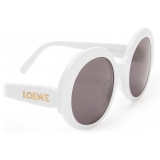 Loewe - Occhiali da Sole Round Slim - Bianco/Avorio - Loewe Eyewear