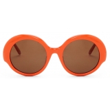 Loewe - Occhiali da Sole Round Slim - Arancione Brillante - Loewe Eyewear