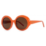 Loewe - Occhiali da Sole Round Slim - Arancione Brillante - Loewe Eyewear