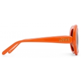 Loewe - Occhiali da Sole Round Slim - Arancione Brillante - Loewe Eyewear