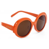 Loewe - Occhiali da Sole Round Slim - Arancione Brillante - Loewe Eyewear