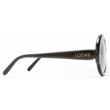 Loewe - Occhiali da Sole Round Slim - Nero - Loewe Eyewear