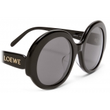 Loewe - Occhiali da Sole Round Slim - Nero - Loewe Eyewear