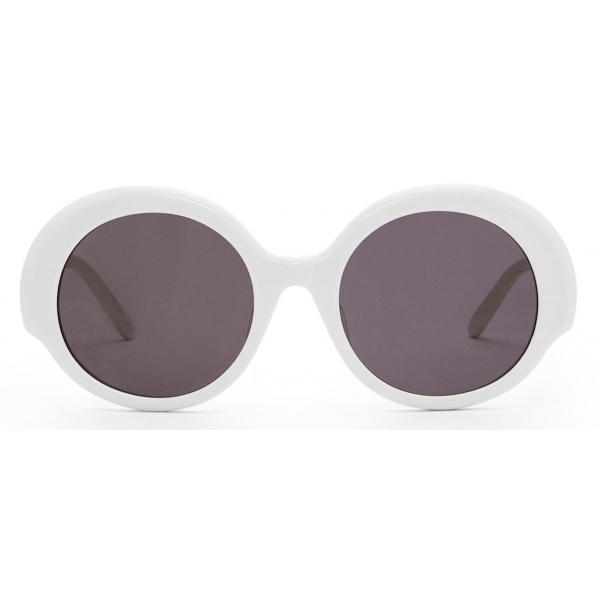 Loewe - Occhiali da Sole Round Slim - Bianco/Avorio - Loewe Eyewear