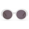 Loewe - Round Slim Sunglasses - White/Ivory - Loewe Eyewear