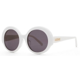 Loewe - Occhiali da Sole Round Slim - Bianco/Avorio - Loewe Eyewear