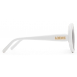 Loewe - Occhiali da Sole Round Slim - Bianco/Avorio - Loewe Eyewear