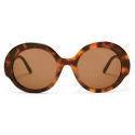 Loewe - Round Slim Sunglasses - Havana - Loewe Eyewear