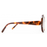 Loewe - Occhiali da Sole Round Slim - Havana - Loewe Eyewear