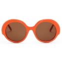 Loewe - Occhiali da Sole Round Slim - Arancione Brillante - Loewe Eyewear