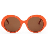 Loewe - Occhiali da Sole Round Slim - Arancione Brillante - Loewe Eyewear