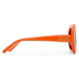 Loewe - Occhiali da Sole Round Slim - Arancione Brillante - Loewe Eyewear