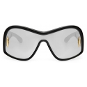 Loewe - Square Mask Sunglasses in Acetate and Nylon - Black - Loewe Eyewear