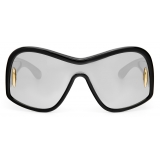 Loewe - Square Mask Sunglasses in Acetate and Nylon - Black - Loewe Eyewear