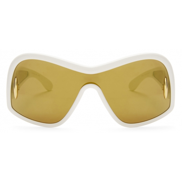 Loewe - Square Mask Sunglasses in Acetate and Nylon - White - Loewe Eyewear