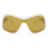 Loewe - Square Mask Sunglasses in Acetate and Nylon - White - Loewe Eyewear