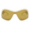 Loewe - Occhiali da Sole Square Mask in Acetato e Nylon - Bianco - Loewe Eyewear