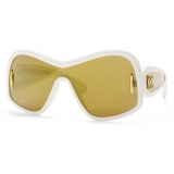 Loewe - Square Mask Sunglasses in Acetate and Nylon - White - Loewe Eyewear