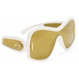 Loewe - Square Mask Sunglasses in Acetate and Nylon - White - Loewe Eyewear