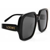 Loewe - Occhiali da Sole Square Slim - Nero - Loewe Eyewear