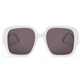 Loewe - Occhiali da Sole Square Slim - Bianco/Avorio - Loewe Eyewear