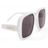 Loewe - Occhiali da Sole Square Slim - Bianco/Avorio - Loewe Eyewear