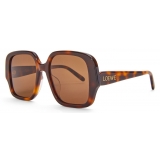 Loewe - Occhiali da Sole Square Slim - Havana - Loewe Eyewear