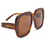 Loewe - Occhiali da Sole Square Slim - Havana - Loewe Eyewear