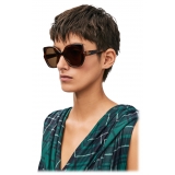 Loewe - Square Slim Sunglasses - Havana - Loewe Eyewear