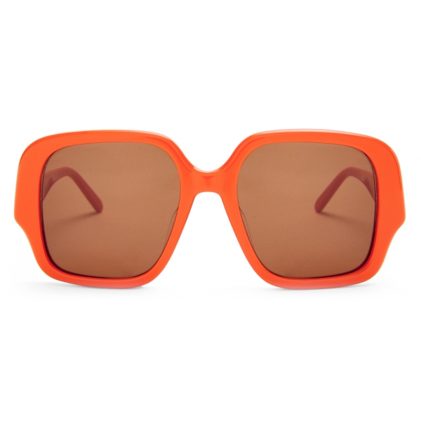 Loewe - Occhiali da Sole Square Slim - Arancione Brillante - Loewe Eyewear